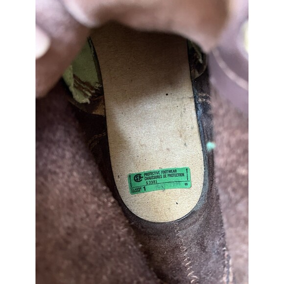 Kingtreads CSA Men Work boots Leather Brown steel toe Sole Sz 9.5 Class Grade 1 - Picture 11 of 14